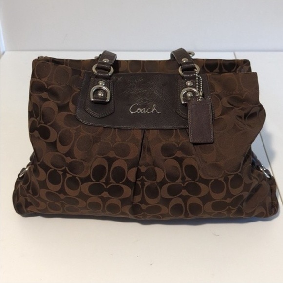 BEAUTIFUL VINTAGE COACH TOTE BROWN - Picture 1 of 13